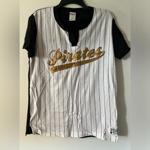 Victoria's Secret PINK Pittsburgh Pirates sequin shirt medium